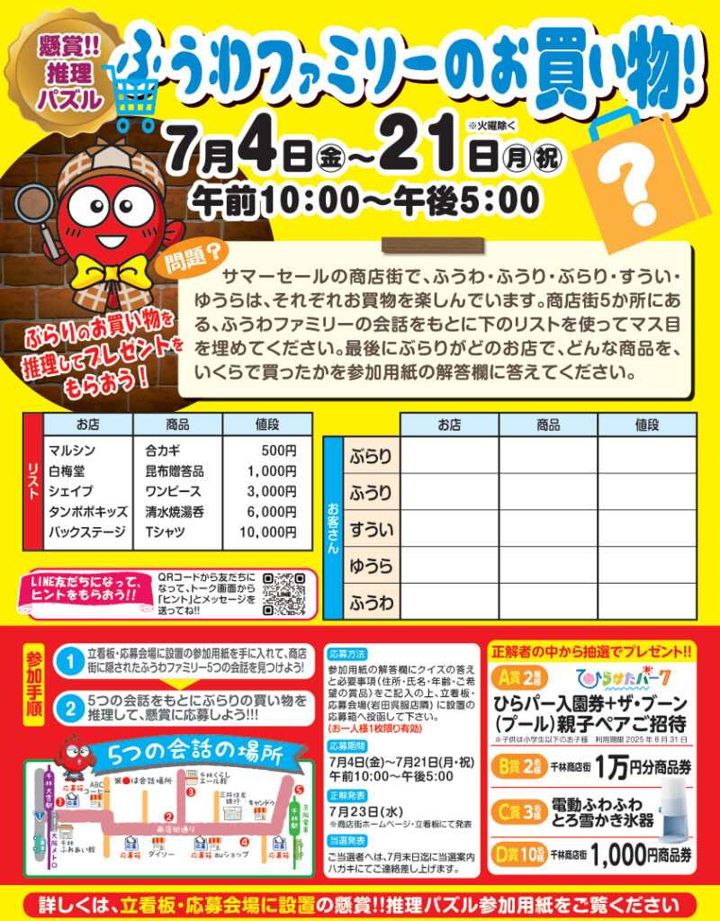 千林商店街_ふうわファミリーのお買い物