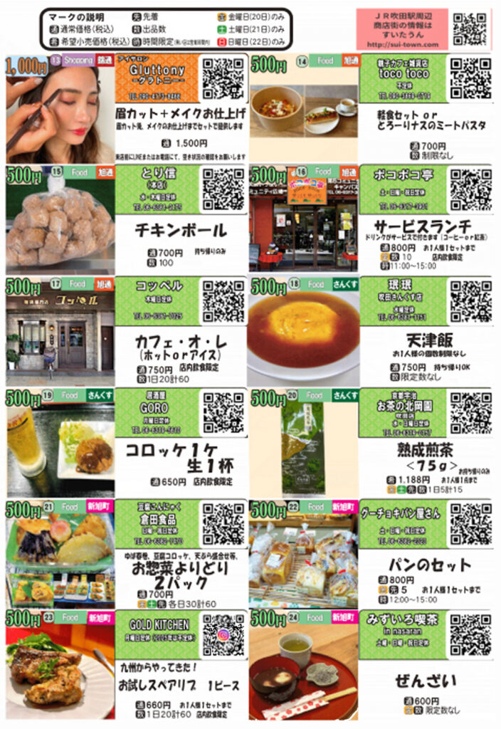 吹田市旭通商店街他_ワンツーコイン商店街