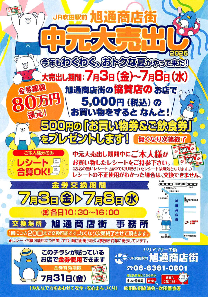 吹田市旭通商店街_中元大売出し